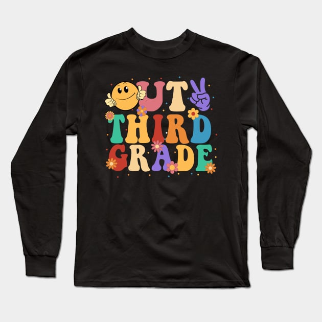 peace out third grade last day of school Long Sleeve T-Shirt by marisamegan8av